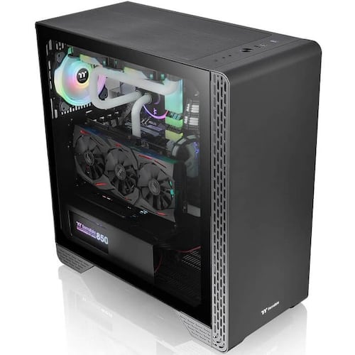 Gabinete Thermaltake S300 TG Vidrio Templado 2 Ventiladores CA-1P5-00M1WN-00