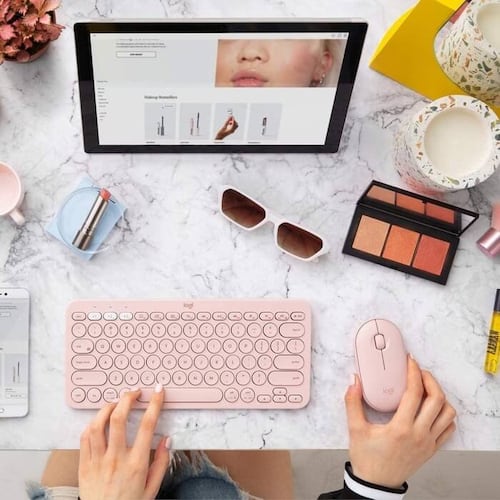 Teclado Logitech Bluetooth K380 Rosa 920-009594.
