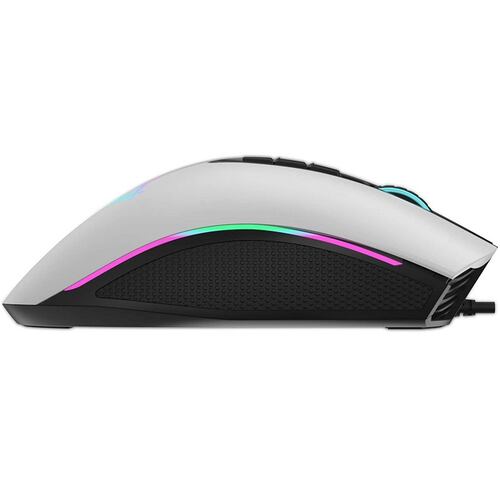 Mouse YeYian Gram 2000 RGB Alambrico USB 6400DPI Blanco YMG-24111B.