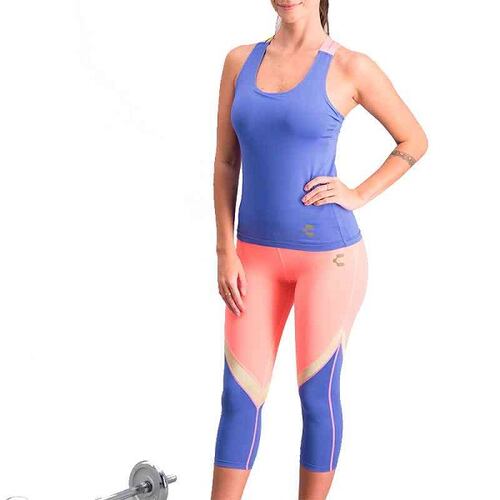 TANK CHARLY DAMA YOGA MORADO 