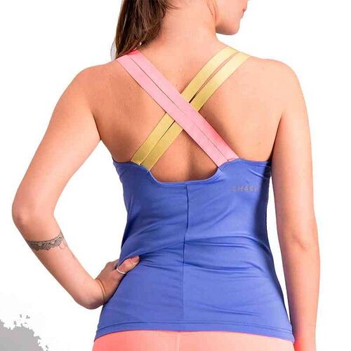 TANK CHARLY DAMA YOGA MORADO 