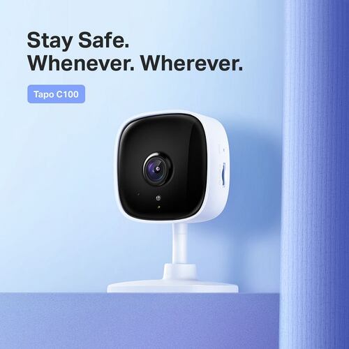 Cámara De Vigilancia Tp-Link TAPO C100 HD WI-FI Alarma Visión Nocturna