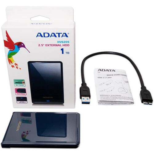 Disco Duro Externo Adata HV620S 1 TB Azul USB 3.0 AHV620S-1TU31-CBL.