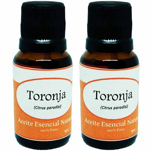 Toronja Aceite Esencial Natural Difusor 2 Frascos Aromaterapia Kit KRISAMEX