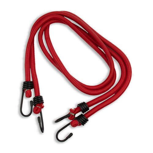 Kit de 2 Tensores Elásticos Rojos de 48" de longitud, para Sujeción de Carga