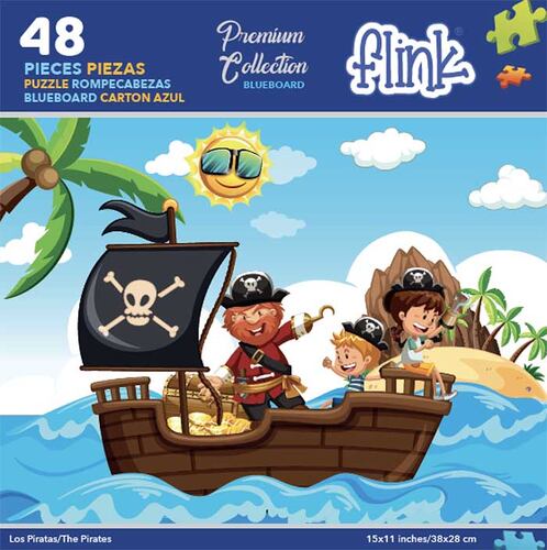 FLINK Rompecabezas Infantil Los Piratas 48 Piezas