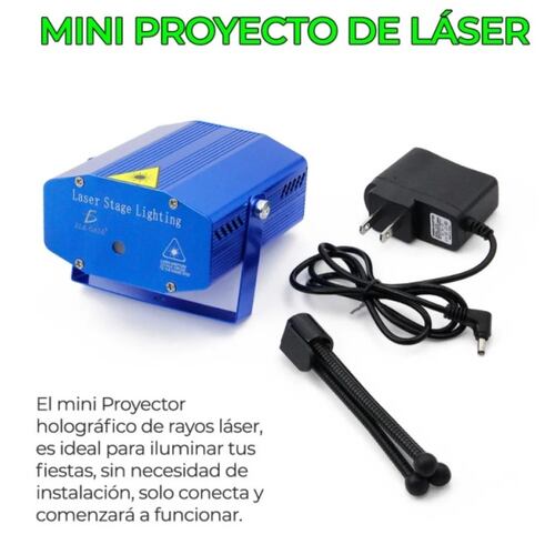Proyector Laser Luz Led Audioritmico Color Figuras + Tripie 