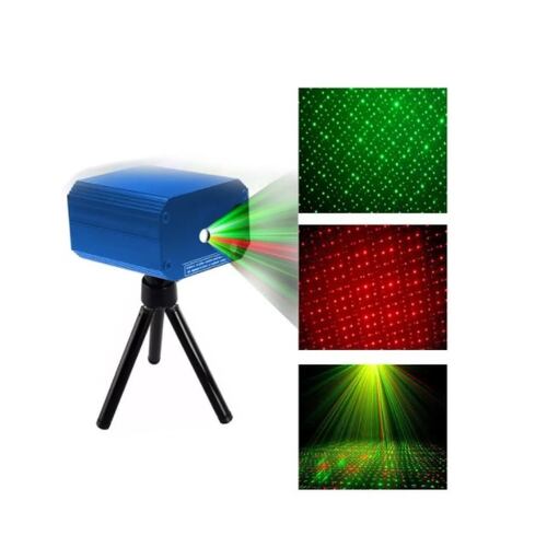 Proyector Laser Luz Led Audioritmico Color Figuras + Tripie 