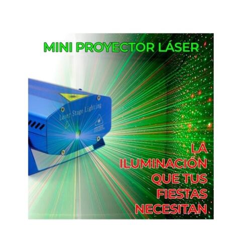 Proyector Laser Luz Led Audioritmico Color Figuras + Tripie 