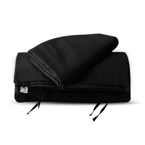 Juego de Fundas de Duvet Koala - Matrimonial/Queen - Negro.