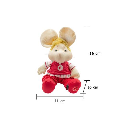 Peluche Topogigio Musical Canción El Verano Conjunto Rojo Pequeño