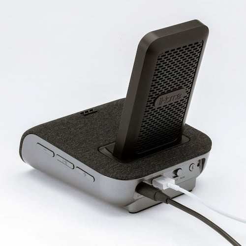 Despertador bocina bluetooth carga inalámbrica iHome IBTW20BX