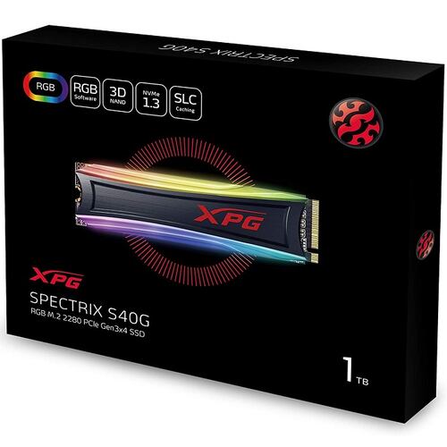 M.2 2280 SSD 1TB ADATA XPG SPECTRIX S40G RGB AS40G-1TT-C.