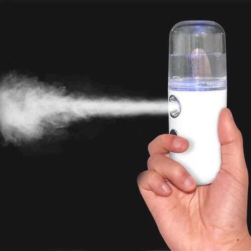 Humificador Sanitizante portátil con carga USB. Rosa.