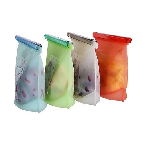 Set de 4 bolsas herméticas con cierre 
