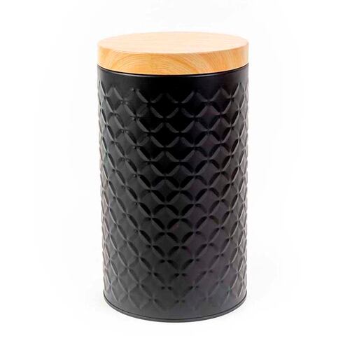 Recipiente de aluminio con tapa 1. 5L Negro