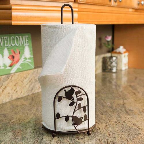 Porta rollos de cocina con diseño de pájaros 