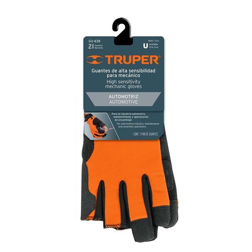 GUANTES PARA MECANICO -AUTOMOTRIZ ALTA SENSIBILIDAD UNITALLA TRUPER 