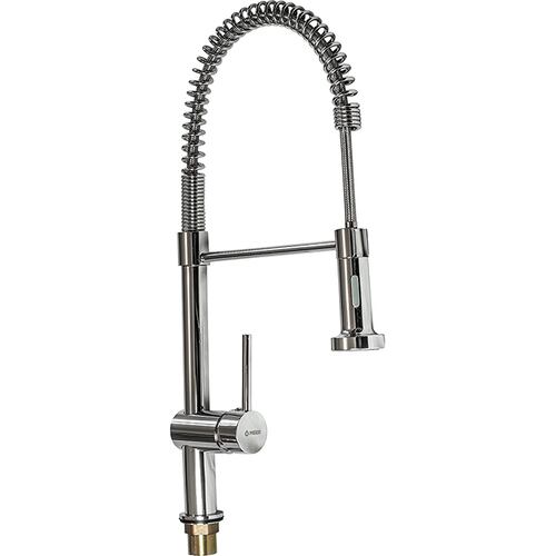 CNX Mezcladora Monomando Flexible para Fregadero con Sostenedor de Cuello Con Kit de Instalacion