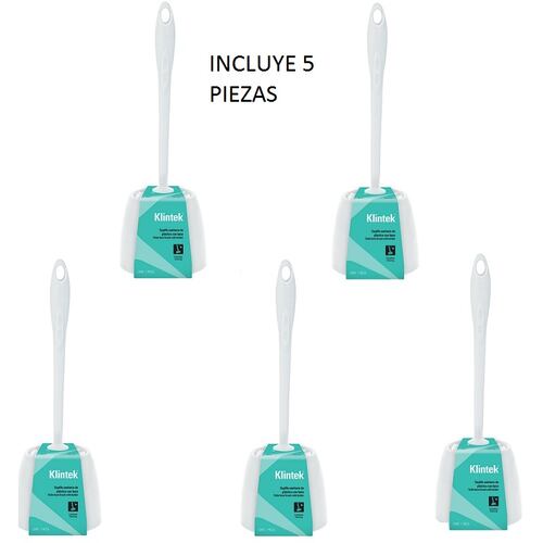 Cepillo Sanitario Plástico C/base Limpieza Baño Wc 5 piezas Hogar-Casa