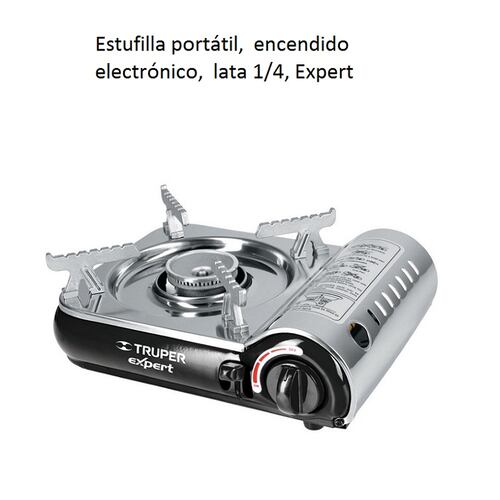 PARRILLA ESTUFA DE GAS ENCENDIDO ELECTRONICO PORTATIL ESTUFILLA 