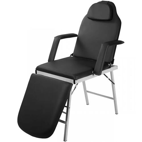 Silla Facial Reclinable Cama Tatuaje Fisioterapia Sillon Spa Negra Nanofort