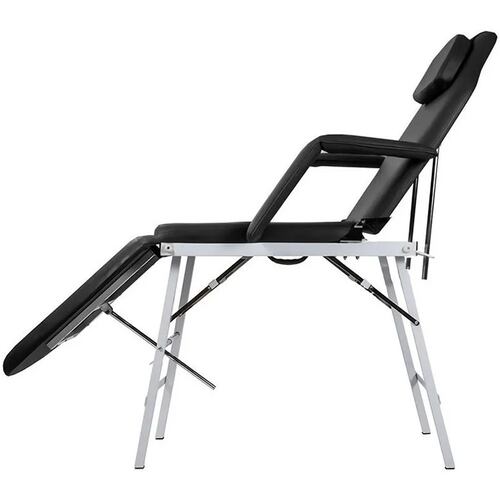 Silla Facial Reclinable Cama Tatuaje Fisioterapia Sillon Spa Negra Nanofort