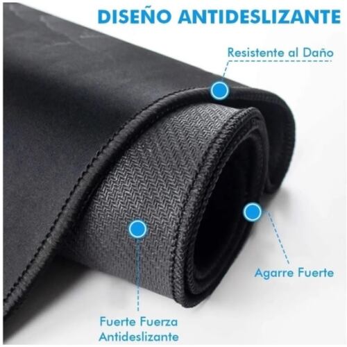 Mouse Pad Alfombrilla Grande 80x30cm Oficina, Casa O Gamer Star Negro 78