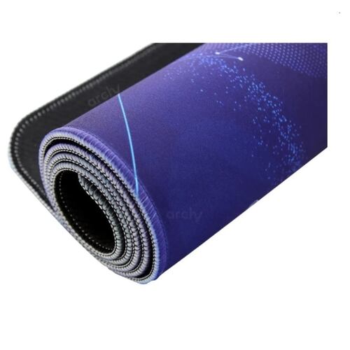 Mouse Pad Alfombrilla Grande 80x30cm Oficina, Casa O Gamer Star Negro 78