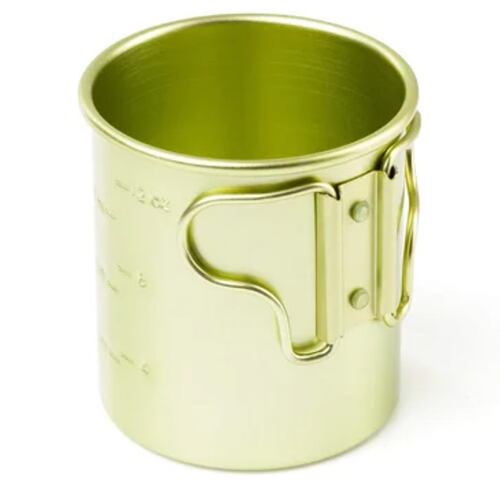 Bugaboo Taza De Aluminio Verde Ideal Para Acampar (Taza de camping)