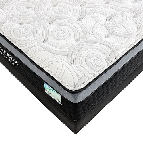 Juego De Box Y Colchon Black Pocket Restonic - Matrimonial.