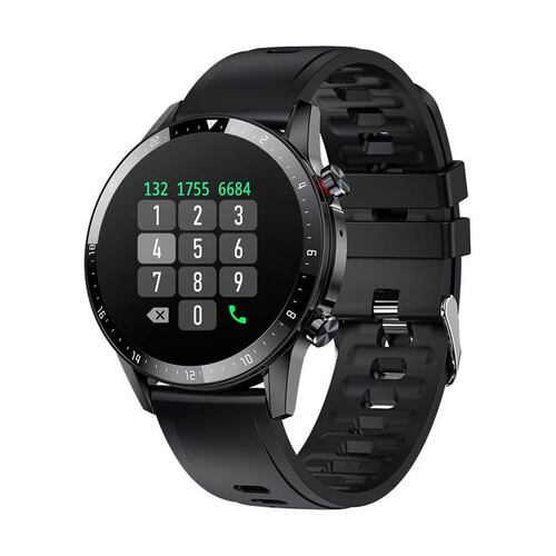 Sync Ray Watch SW24 Negro Bluetooth 5.0 Reloj Inteligente Multideportivo Atletismo Caminata Ciclismo Seguimiento a Ritmo Cardiaco Flujo Sanguineo Oxigenacion Notificaciones Push FB IG  Resistencia a salpicaduras IP67 .