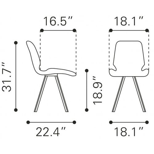 Silla de Comedor Logan Cafe - Kessa.