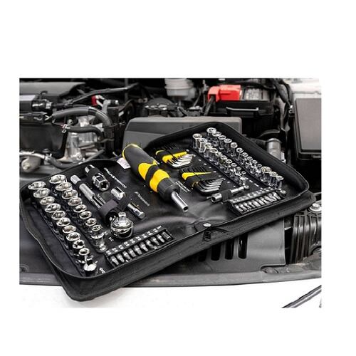 JUEGO DE HERRAMIENTAS MECANICA DADOS PUNTAS LLAVES ALLEN MALETIN 85 PIEZAS PRETUL