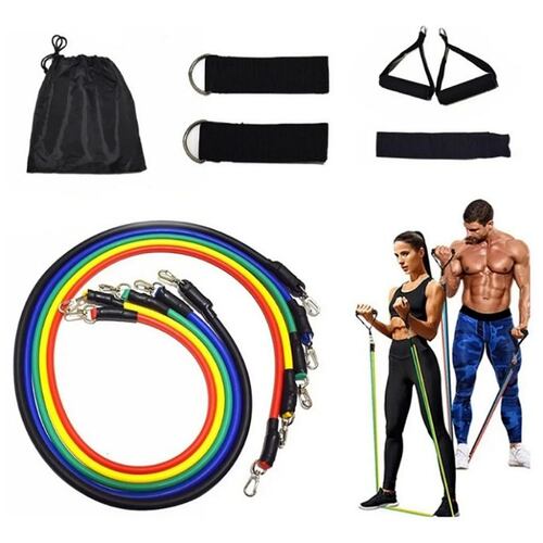 Bandas Elásticas De Resistencia Ejercicios Kit De 11 Piezas