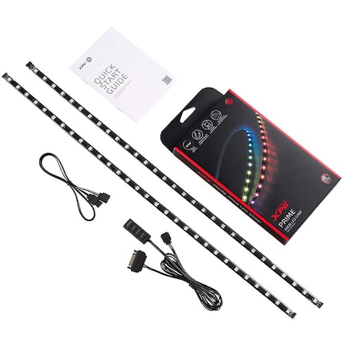 2 Tiras LED Adata XPG PRIME ARGB Controlador ARGBSTRIP-BKCWW.