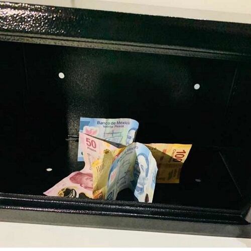 CAJA FUERTE  DE SEGURIDAD PARA GUARDAR DINERO NEGOCIO COMERCIO HERMEX