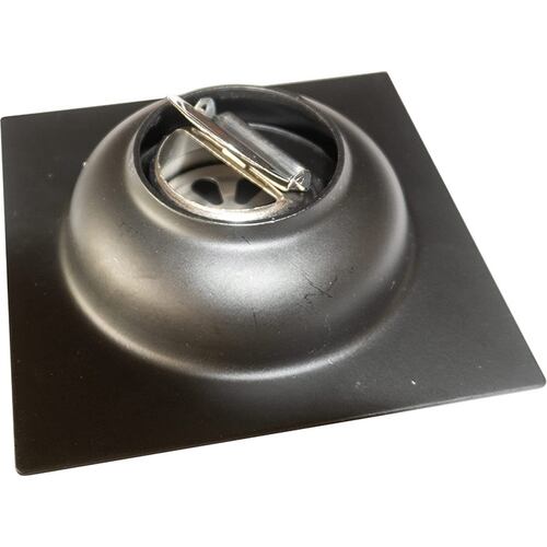MEER FAUCETS BY CNX Resumidero Cuadrado 4" x 4" en color negro mate, ideal para regadera, (fácil de instalar).