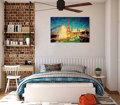 Cuadro Decorativo Canvas Torre Eiffel, Paris Francia Vintage