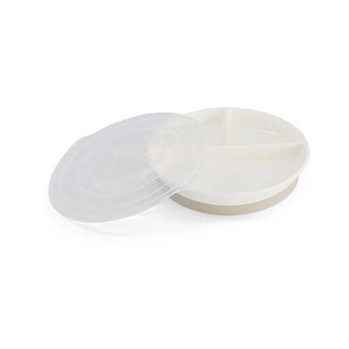 Plato Dividido 6+m Twistshake Blanco.