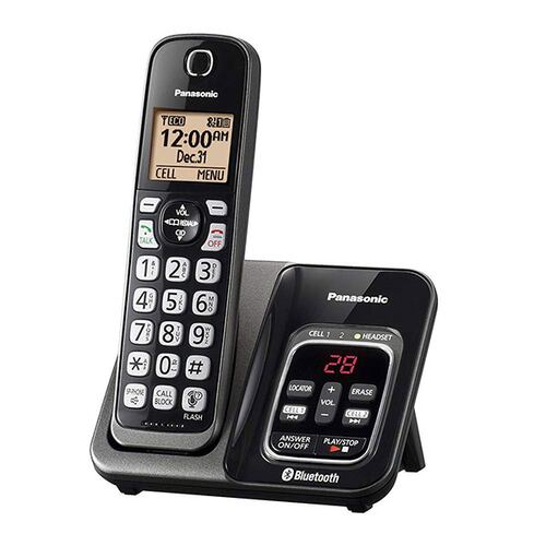 Teléfono Panasonic KX-TG833SK 3 Auriculares Inalámbrico Bluetooth Reacondicionado Grado A