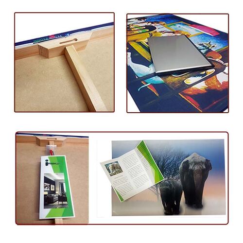 Cuadro Decorativo Canvas Familia de Elefantes.