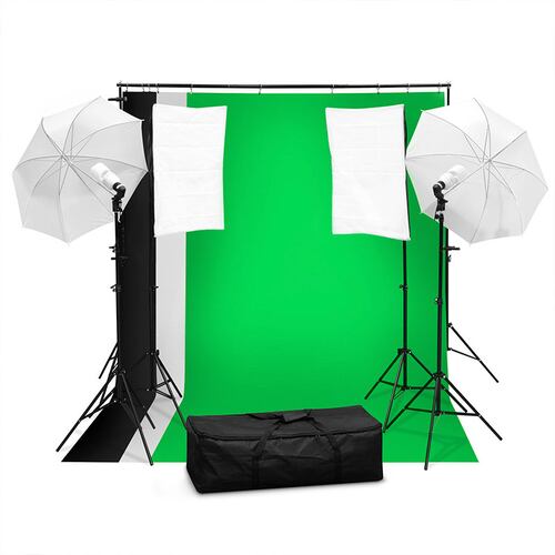 Estudio Fotografico Set Iluminacion Foto Softbox Profesional