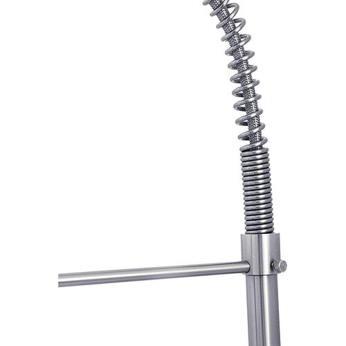 Mezcladora Flexible para Fregadero (Monomando) Acabado Niquelado, Incluye juego de Mangueras.