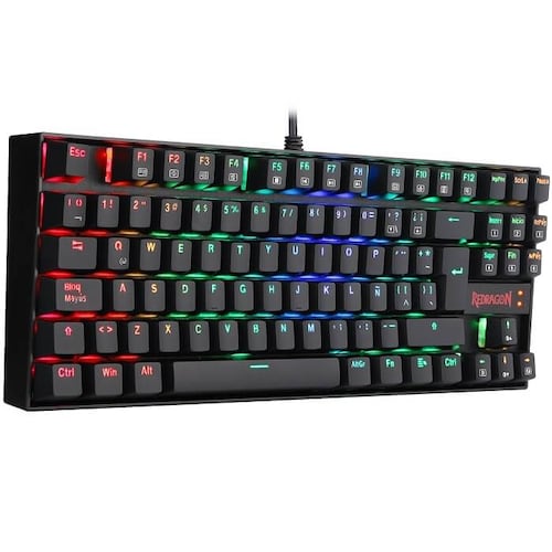 Kit Teclado Y Mouse Redragon Kumara Griffin K552RGB-BA Mecanico Gaming Español.