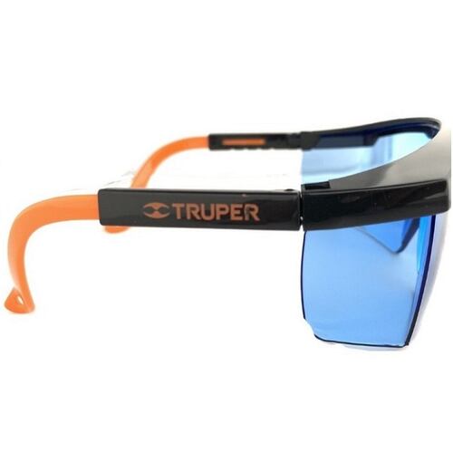LENTES DE SEGURIDAD INDUSTRIAL CONSTRUCCION AZUL TRUPER ( 5 PIEZAS )