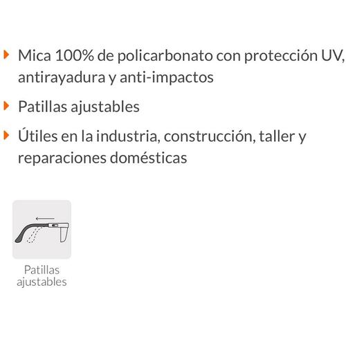 LENTES DE SEGURIDAD INDUSTRIAL CONSTRUCCION AZUL TRUPER ( 5 PIEZAS )
