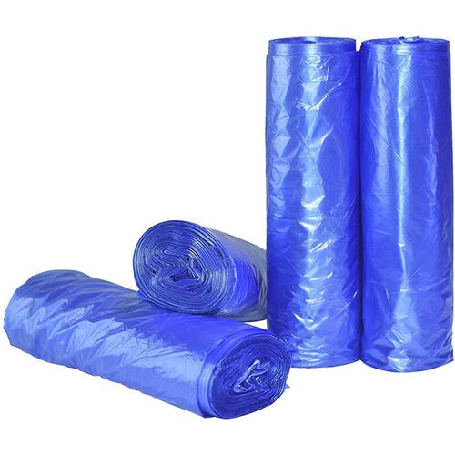 Bolsas de Basura Ideal para Cocina, baño, recámara u Oficina (60 x 84 cm) Biodegradables, color azul (12-16 gal) Paquete de 200 bolsas.
