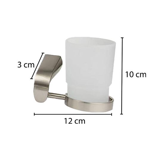 CNX Accesorios para Baño con Acabado Satinado, Fabricados en Zinc, Toallero, Porta-Jabón, Porta-Vasos y Más…