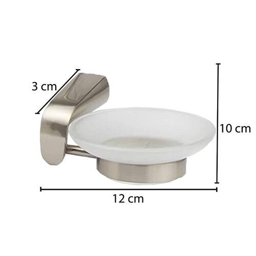 CNX Accesorios para Baño con Acabado Satinado, Fabricados en Zinc, Toallero, Porta-Jabón, Porta-Vasos y Más…